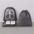 Travel Storage Shoe Bags Dust-Proof Non-Woven Shoe Bag -Transparent Clear Window with Rope. 