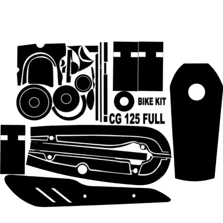 honda%20125%20cc%20full%20bike%20protection%20stickers%20in%20matt%20black%20and%20glossy%20black%20-%20Image%202