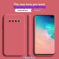 【Public】For Samsung Galaxy S10 Plus Case Classic Design Precise Cutouts Anti-Fingerprint Sweat-Resistant Smooth Touch Premium Texture Shockproof Protective Cover. 