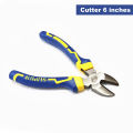 High Quality Professional Electronics Mounting Pliers Set of 3 | Cutter , Long Nose , Plier 3pcs | Special mouse Shape | Extra Needle Nose Plier , Main plas , (8 & 6-Inch). 