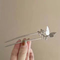 Korean Hair Fork Accessories Hairpins Alloy Metal Butterfly Hair Forks Sticks for Women. 