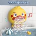 1pc Baby Bath Toys Bubble Machine Duck Music Kids Bath Toy Bathtub Soap Automatic Bubble Maker Baby Bathroom Toy For Children. 