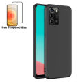 Phone Case ZTE Blade A72 Back Cover + Tempered Glass Screen Protector Film Transparent Clear Silicone Cover Full Protector Phone Casing for ZTE Blade A72 Housing. 