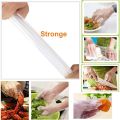Disposable Clear Plastic Polyethylene Work Gloves Industrial Clear for Cooking, Cleaning ,Food Handling, Hair Coloring, Dishwashing (100 Pieces) - High Density Polyethylene Food Service Gloves for Personal Use. 