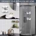 Bathroom Bookcase, Free Punch Toiletry Stand, and Wall-Mounted Shower Gel Storage Are All Items  In The Corner, a Storage Rack. 