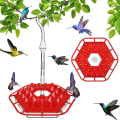 Bird Feeder Hummingbird Feeder with Perch and Built-in Ant Moat Easy to Clean Outdoor Hanging Yard Garden Decoration. 