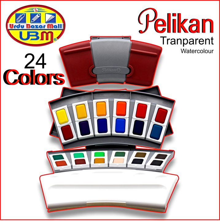 Pelikan%2024%20Transparent%20Watercolour%20Set,%20Watercolor%20Set,%20%20Water%20Colors%20Paint%20Set%20,%20Water%20Colour%20For%20Professional%20Artist%20-%20Image%202