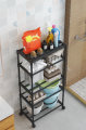 Wheel Tire Rotating Vegetable Shelf Organizer Kitchen Rotating Multi-Layer Kitchen Shelf Rotating Vegetable Rack on Wheels Floor Standing Layer Rack Fruit Basket. 