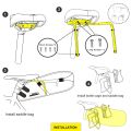 Rhinowalk Waterproof Bicycle Saddle Bag Stabilizer Bracket 10L-13L Large Capacity Tail Rear Bike Bag Holder Bike Trunk Bracket. 