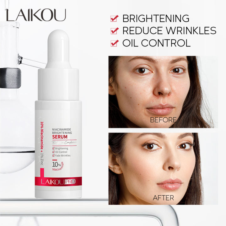LAIKOU Pro 10% Niacinamide Serum Brightening Lighten Blemishes Dark Spot 17ml