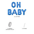 16 Inch OH Baby Foil Banner Balloons for Baby Shower Decorations Gender Reveal 6 Pcs Chrome Metallic Alphabet Foil Letter Balloon For Baby Announcement Born Day Birthday Ceremony Letter Party Decoration Party Supplies Available For Baby Welcome Home Decor. 