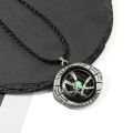 Marvel Avengers Dr Strange Necklace Men Doctor Strange Infinity Time Stones Eye of Agamotto Rotatable Necklace Keychain Kpop Straggle Steipos. 