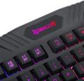 Redragon K503 Pc Gaming Keyboard, Rgb Led Backlit, Wired, Multimedia Keys, Silent Usb Keyboard With Wrist Rest For Windows Pc Games (Black). 
