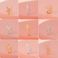New EB Non-perforated U-haped Noe Clip tar Love Crown Noe Ring Fahion Creative Naal Ornament Jewelry Acceory. 