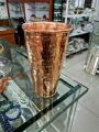Pure Copper Glass Copper Hammered Tamba Glass for Drinking Serving Water opper for use Copper Glasses Hamered Design 500ml. 