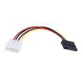 4 pin ide molex male to 15 pin serial ata sata hard drive adapter power cable. 