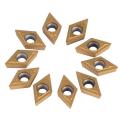 10pc Diamond CNC Ca ide Tips Inserts Blade Cutter Lat Turning Tool + Blue Box. 