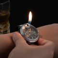 211 Watch Wrist Watch Metal Flame Lighter Creative Men's Sports Open Fire Watch Lighter. 