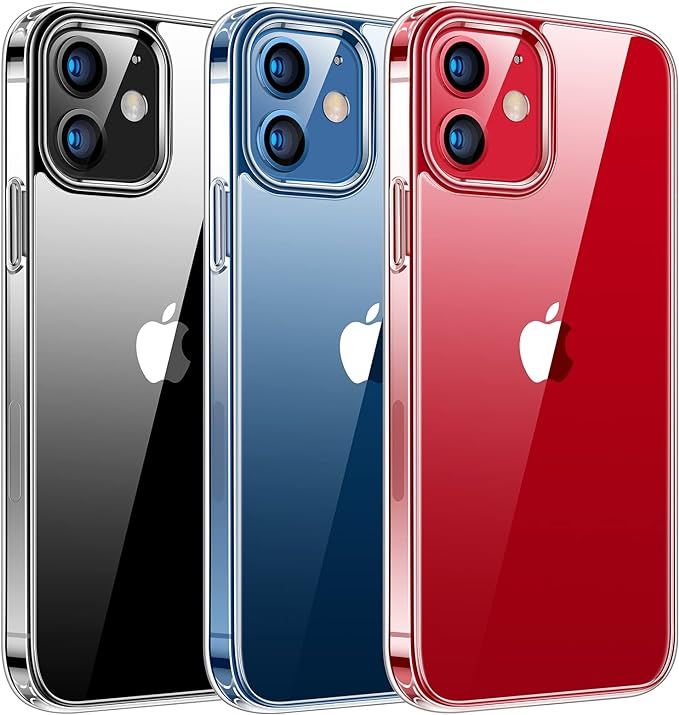 TORRAS Case for iphone 12/12 pro Crystal Clear Series, Anti-Yellowing Stronger X-Shock Protection Shockproof Soft TPU Slim Thin Phone Case Clear