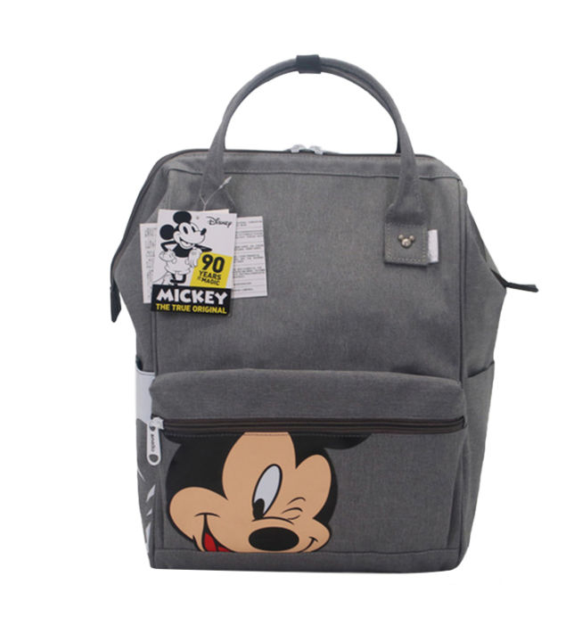 【Nine Dan Store】Disney Diaper Backpack Baby Bag Mom Bag Fashion Maternity Diaper Organizer Mickey Travel Mickey Minnie Mouse Nappy