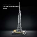 Odeez The Burj Khalifa Tower Dubai Construction Building Blocks Model 555 Pieces. 