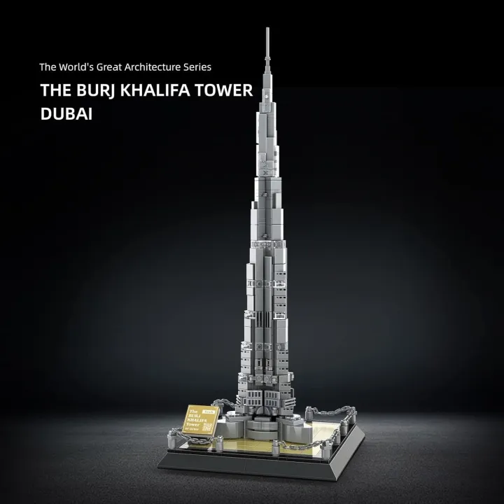 Odeez%20The%20Burj%20Khalifa%20Tower%20Dubai%20Construction%20Building%20Blocks%20Model%20555%20Pieces%20-%20Image%204