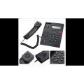 Loud Speaker White Or Black desktop Landline Set PTCL Set Phone Wired Desktop Telephone Set Time and Display Corded Handset Landline Set Telephone Set PTCL CLI with Caller ID  Calling Check  Telephone for Hotel Home Phone. 