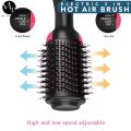 Electric 3 in 1 Hot Air Brush, Professional Hair Straightener Hair Curler Hair Blower Brush, Hair Dryer and Styler Volumizer Comb, Ceramic Coated Hair Curler Straightener Dryer Rotating Brush,. 
