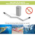 Folding Drinking Straws Keychain Foldable Final Premium Food-grade Portable Set. 