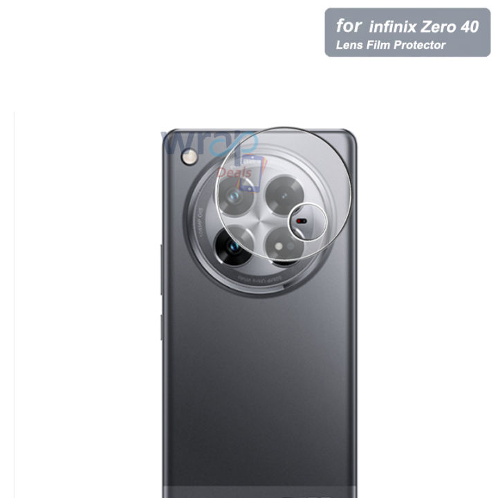 infinix Zero 40 Back Camera Lens Protector 9H Gorilla Flexible Soft Nano Glass Sheet For Zero 40- Transparent