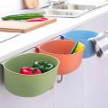 Plastic trash bin kitchen cabinet door hanging trash bin trash can wall mounted trash bin bathroom toilet waste storage bin. 