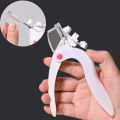 Nail Clipper for Acrylic Nails U Word False Tips Edge Cutter Trimmer Triple Cut with Measure Dial Manicure Scissors Tools. 