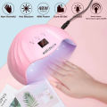 Modelones UV Nail Lamp With 48w Led Nail Dryer Pink. 
