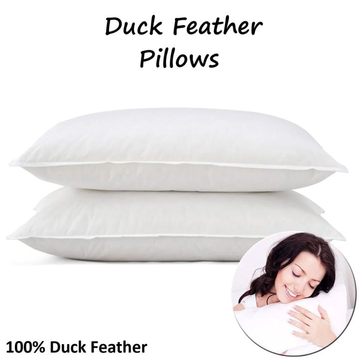 Hotel quality duck feather pillows best sale