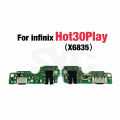 Good quality For Infinix Hot 30 Hot 30i X669 Hot 30 Play X6835 USB Charging Board Dock Port Flex Cable Supports fast charging. 