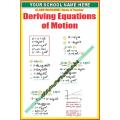 Deriving Equations of Motion Physics - Board and Chart Graphics Flex sheet Panaflex Penaflex pana pena flex for Learning Education and Decoration of Class Room of School and College with customise Your School and Teacher Name. 