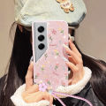 VRQR Shining Phone Case For Tecno Camon 40 Pro 4G 5G CM5 CM6 CM7 Fairy Full Screen Small Flower Soft Case with Hanging Rope. 