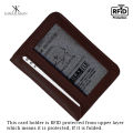 RFID Wallet | Minimalist Men's Purse Long Wallet For Men Bi Fold Simple Wallet Clasp  Card Holder [Secure Book]. 