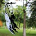 Bedroom Decor Dream Catcher Dream Catcher Black White Feather Wooden Beads Chinese Tai Chi Home Wall Decoration. 