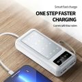 Sovo 20000 Mah power bank 4 Built-in cables 16 Led Lights 3 Usb Ports fast charging. 