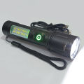 High Quality  Metal body USB Rechargeable LED Flashlights X-Balong BL-603-TG Zoomable Multifunction Led Zoom High Lumens over 500 meter range for Emergencies, Outdoor & Type C Cable. 