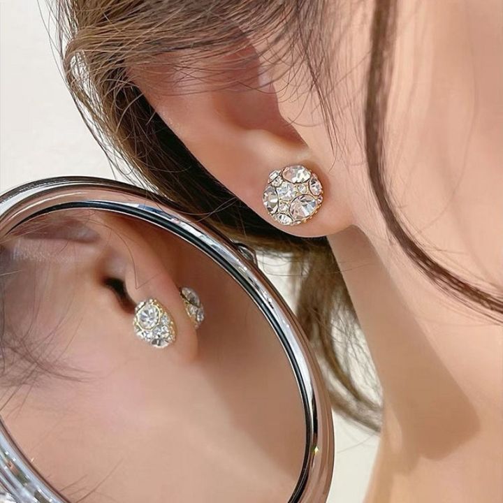 Fashion Magnetic Earrings Crystal Stone Earrings Women's Earrings Clip on No Ear Hole Earrings