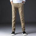 New Men' s Cotton Jeans Pants - Beige color - Regular Fit Pants. 