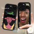 MissConnie Personalized Ugly Phone Case Compatible For IPhone 15 11 7Plus 13 14 12 11 Pro Max X XR 6 7 8 6S Plus XS MAX SE 2020 Soft Angel Eyes Shockproof Black Ugly Casing Emoji Cover. 