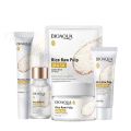 Bioaqua Pack of 5 Rice Raw Pulp Glow & Whitening Rice Skincare Series, 50g. 