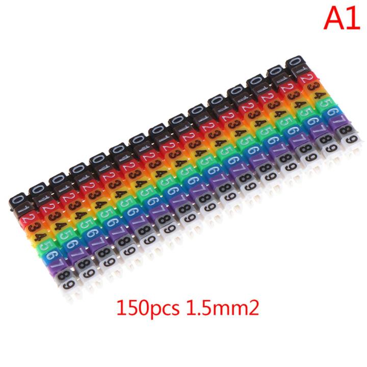 Cable Markers Colourful C-Type Marker Number Tag Label For Wire 1.5/2.5/4/ 6mm²