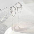 Prevent Allergy 925 Silver Needle Tassel Round Bead Long Drop Earring For Women Party Wedding Jewelry eh1047. 