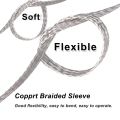 1/5/10m Copper Braided Sleeve Tinned Plating 4 6 8 10 15 18 25 Mm Expandable Metal Sheath Screening Wire Cable Shielded. 