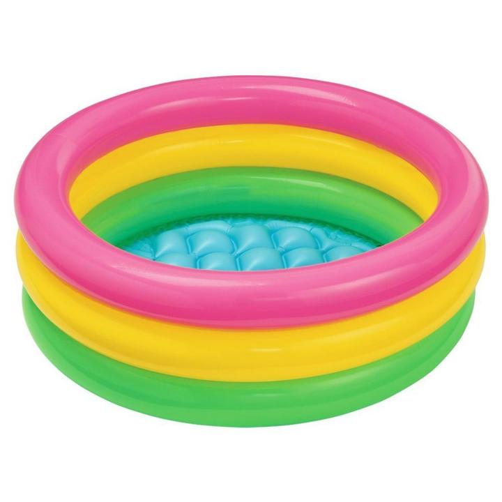 INTEX Sunset Glow Baby Pool kids inflatable Bathtub ( 34" X 10" ) 3 Feet - 58924