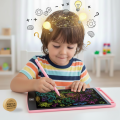 6.5" |8.5" | 10" | 12" |LCD Drawing Writing Tablet Educational Tablet For Kids Educational Tablet For Kids  Multicolor Drawing Tablet Writing LCD For Kids Educational Doodle Pad Digital Drawing Board Best for Learning & Fun - Gift for Boys & Girls. 